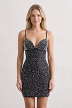 Fiorenza Black front view homecoming dress