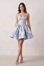 Ginevra Blue side view homecoming dress