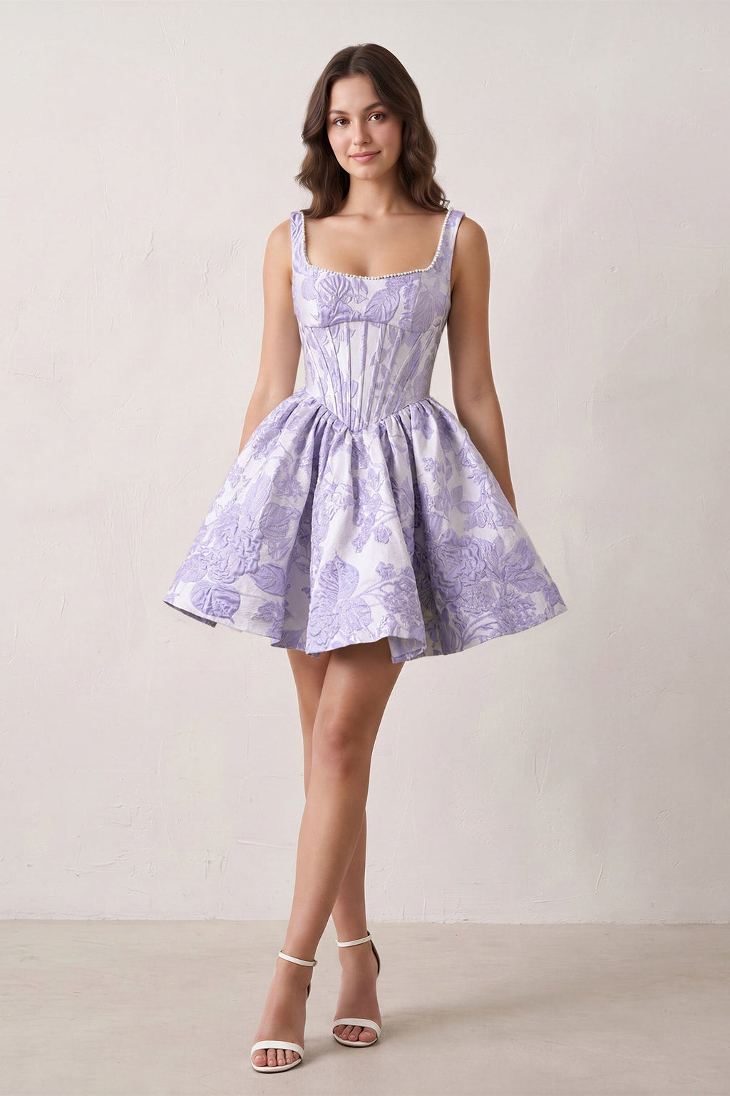 Ginevra Blue detail 4 homecoming dress