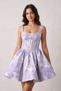 Ginevra Lavender front view homecoming dress