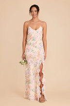 Vivienne Botanical Blooms front view bridesmaid dress