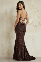 Sky Blue Spaghetti Straps Mermaid Tulle Long Formal Prom Gown With Appliques