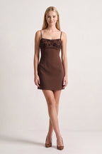 Mint Green Spaghetti Straps Sheath Satin Mini Homecoming Dress