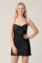 Thessaly Burgundy detail 4 homecoming dress