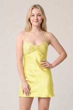 Thessaly Burgundy detail 8 homecoming dress