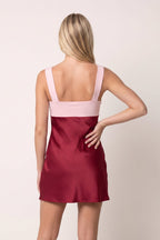 Burgundy Ruched Sweetheart Sheath Satin Homecoming Dress