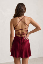 Avenna Burgundy detail 1 homecoming dress