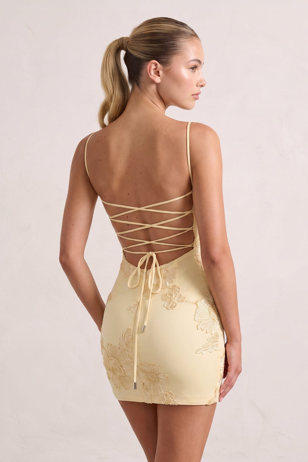 Burgundy Spaghetti Straps Sheath Homecoming Dress With Floral Embroidery