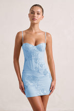 Burgundy Spaghetti Straps Sheath Homecoming Dress With Floral Embroidery