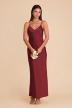 Amara Burgundy alternate view 2 bridesmaid dress