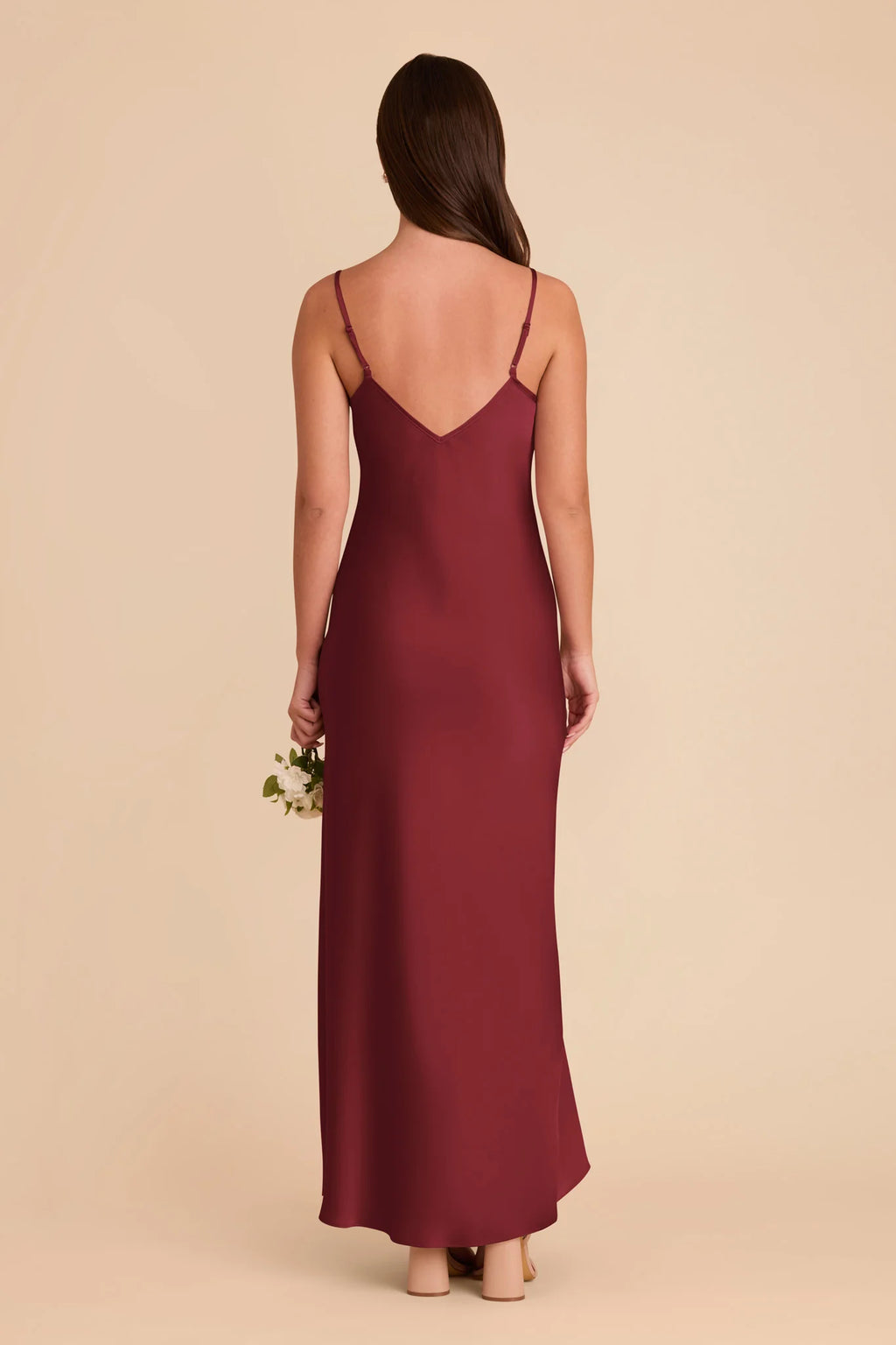 Amara Burgundy alternate view 3 bridesmaid dress