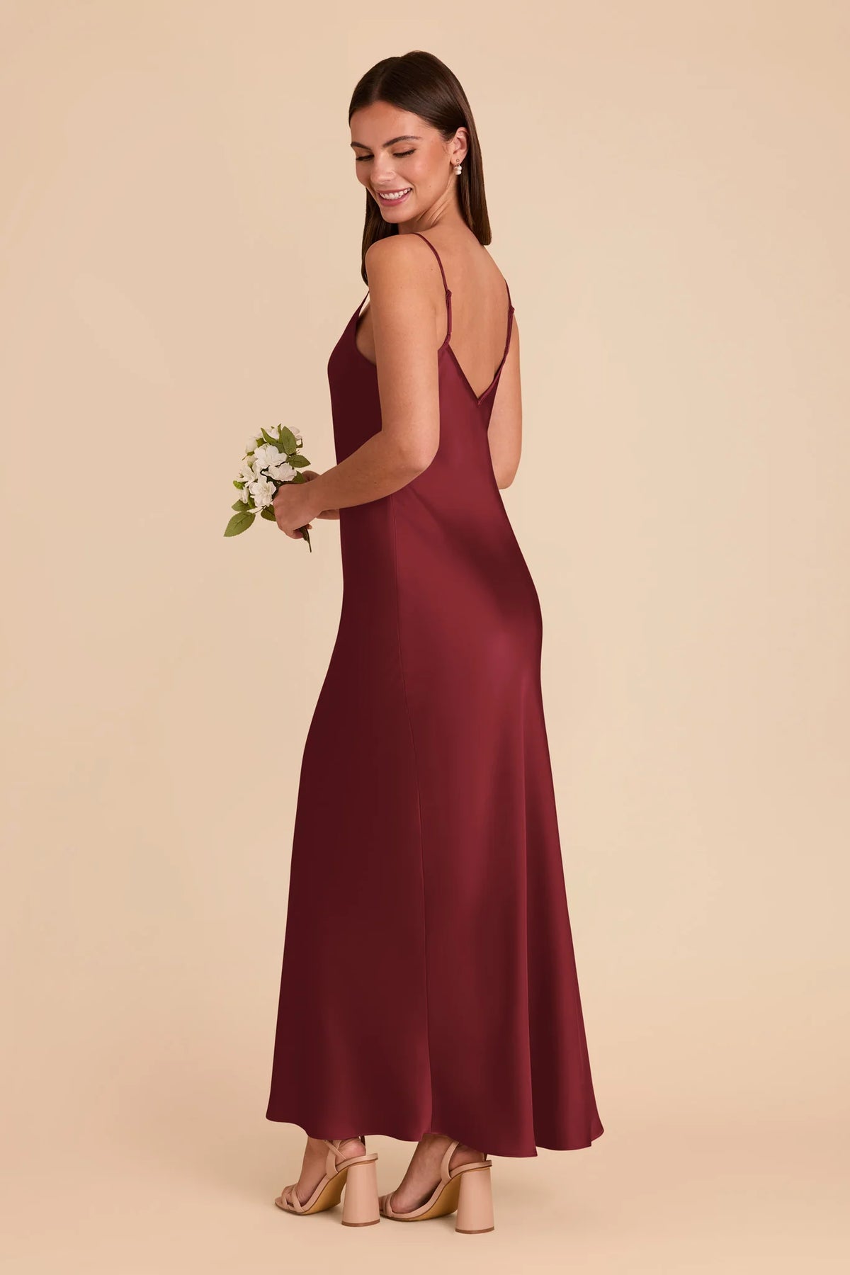 Amara Burgundy alternate view 4 bridesmaid dress