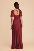 Selene Burgundy alternate view 4 bridesmaid dress