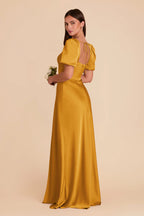 Selene Butterscotch alternate view 4 bridesmaid dress