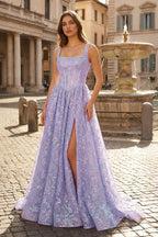 Philomena Skye Lilac front view prom dress