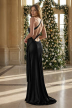 Iridessa Mae Black back view prom dress