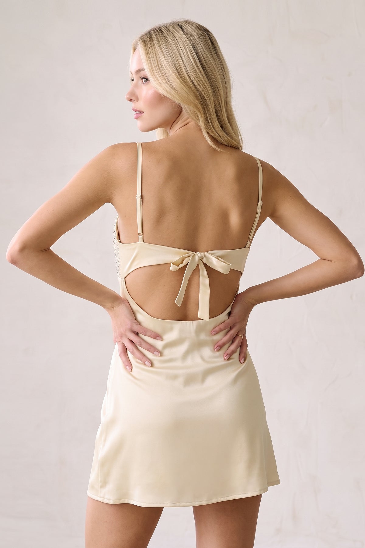 Belladonna Champagne detail 1 homecoming dress