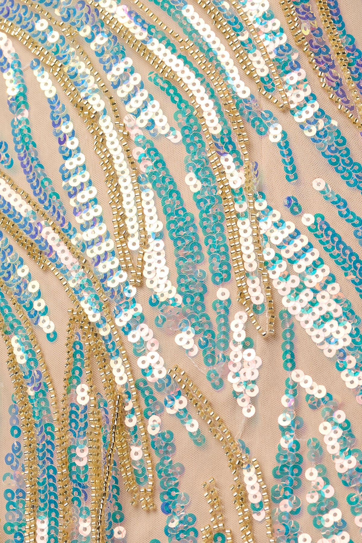 Sparkly Blue One Shoulder Sequins Mini Party Dresses with Fringes