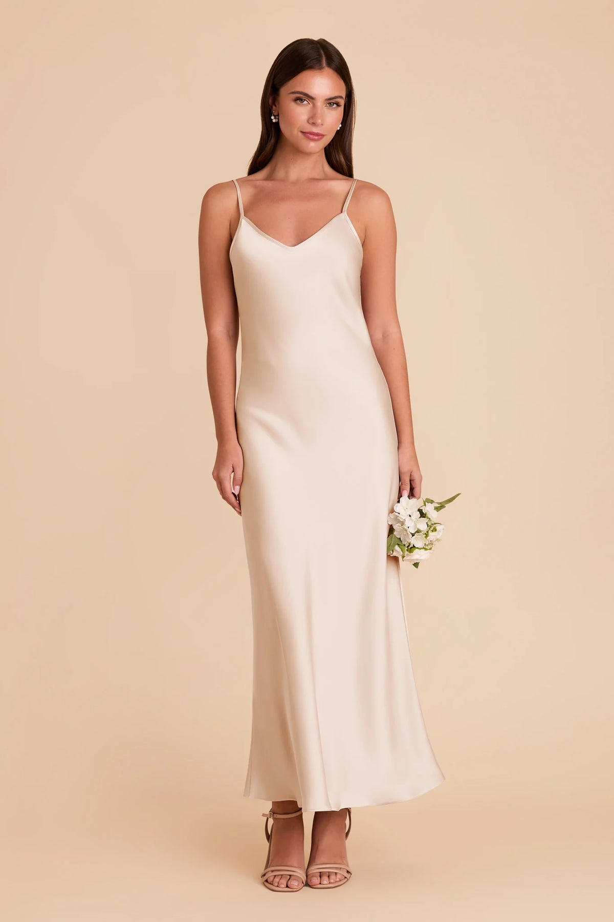 Amara Champagne alternate view 2 bridesmaid dress
