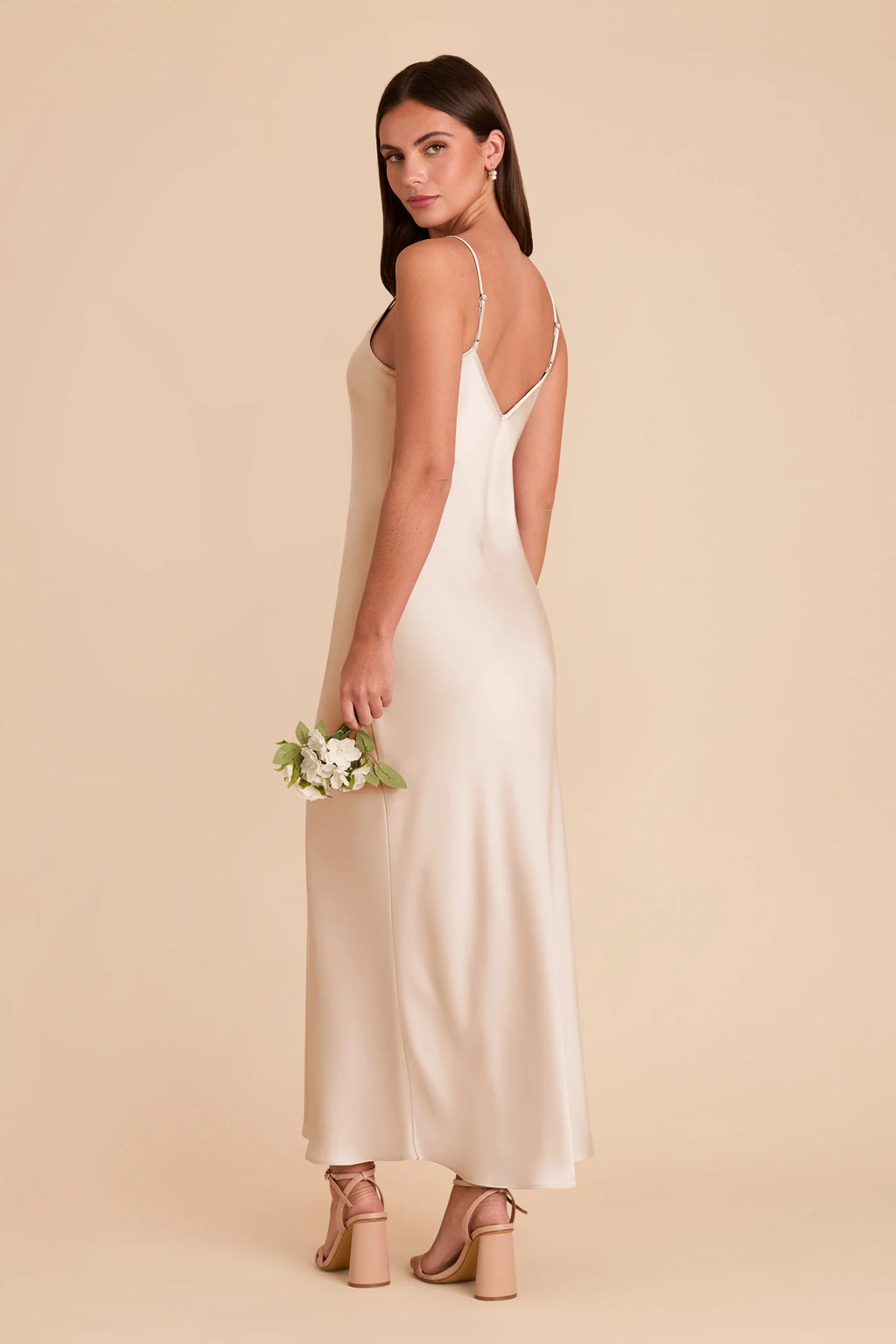 Amara Champagne alternate view 3 bridesmaid dress