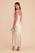 Amara Champagne alternate view 3 bridesmaid dress