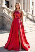 Verity Red front view prom dress