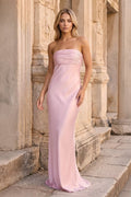 Xylia Pink front view prom dress