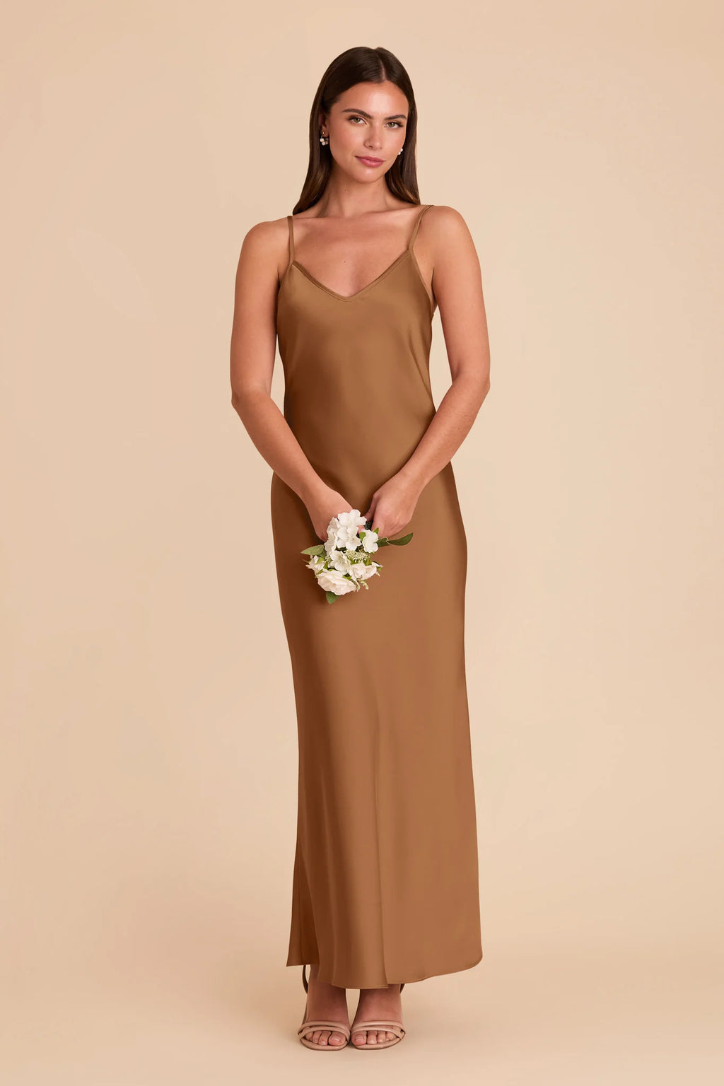 Amara Copper front view bridesmaid dress