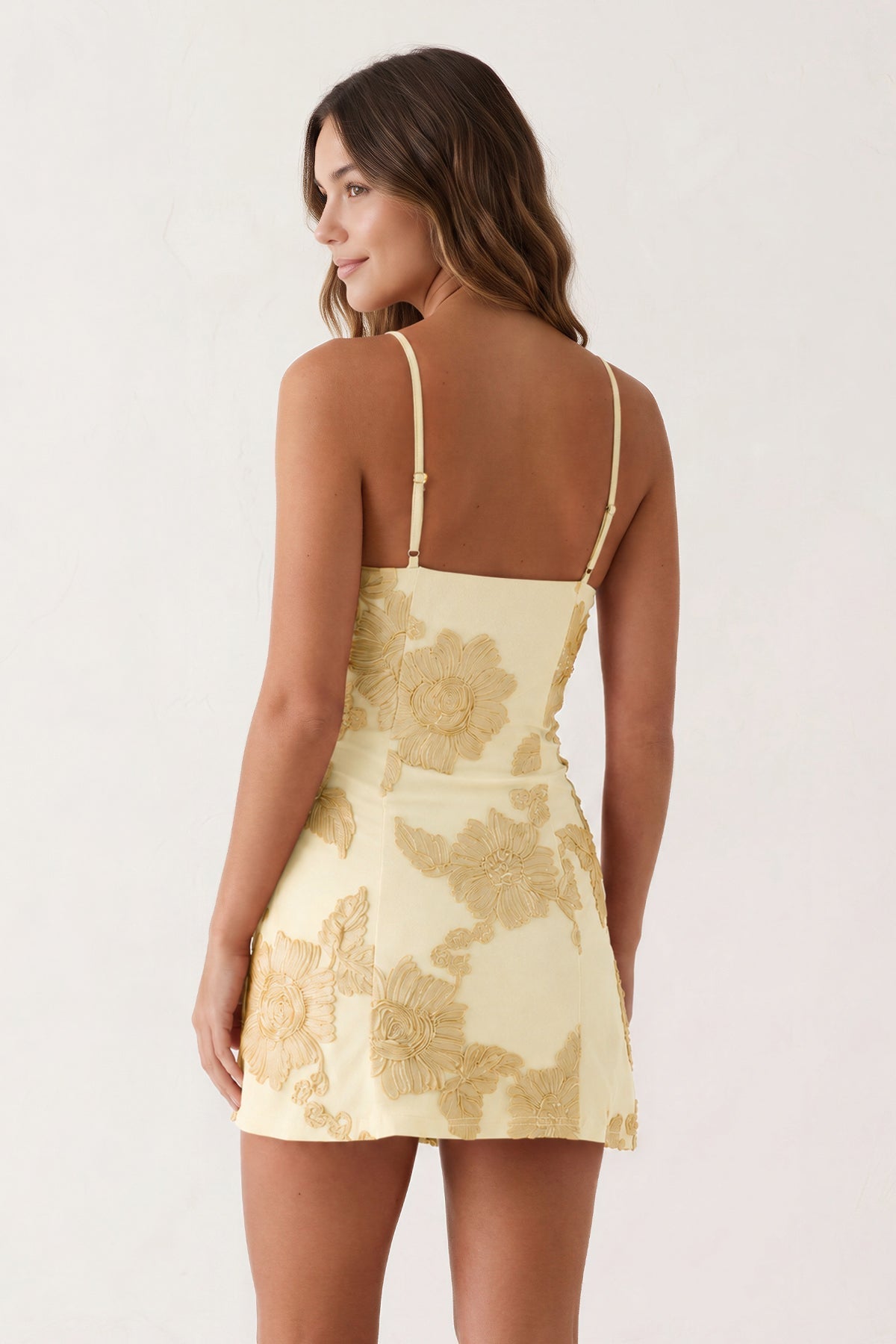 Coral Pink Spaghetti Straps Embroidered Sheath Mini Homecoming Dress