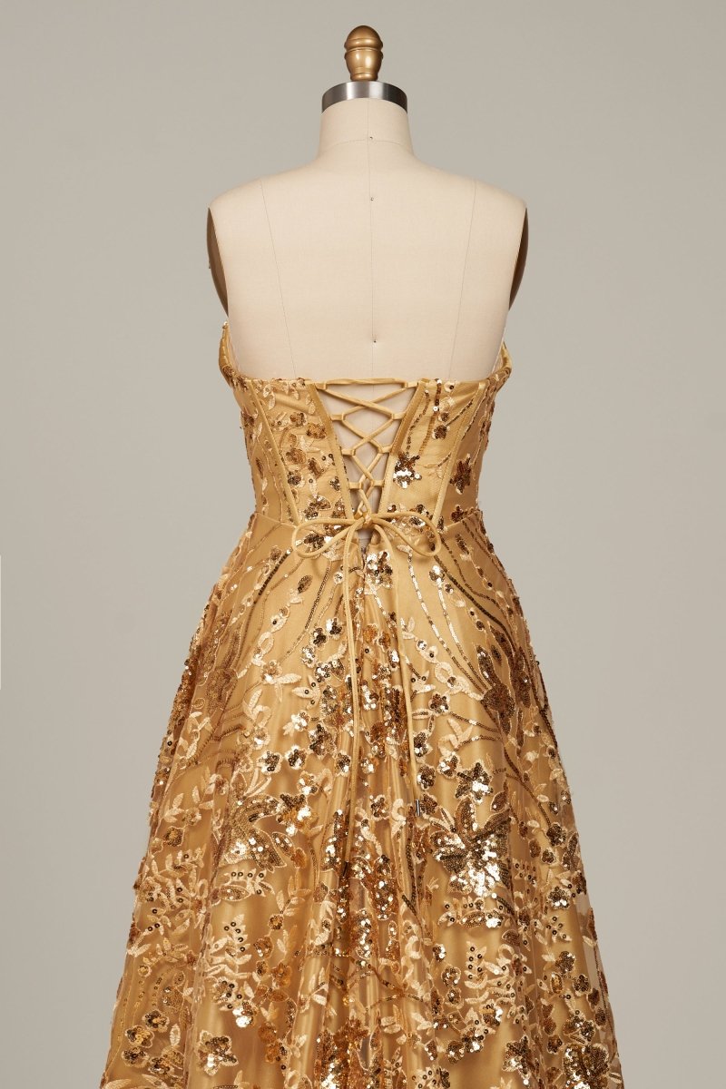 Renata Sol Gold detail 8 prom dress