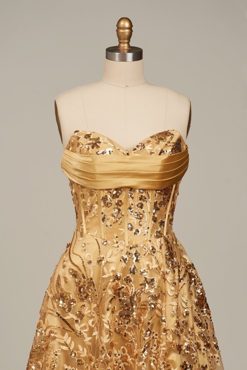 Renata Sol Gold detail 7 prom dress
