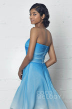 Elegant Sheath Column Knee Length Chiffon Ombre Dress COZF17007 Bridesmaid Dress