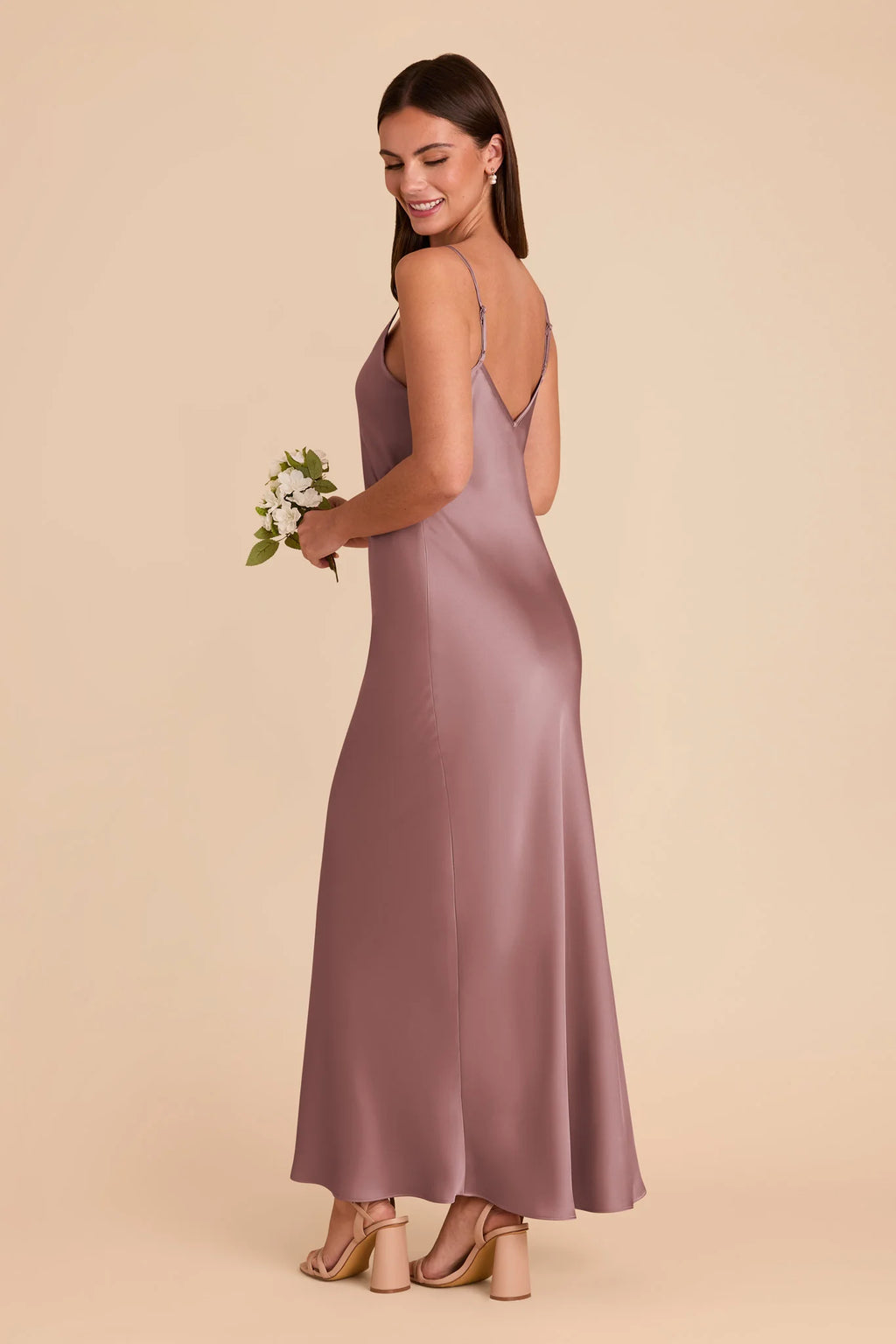 Amara Dark Mauve alternate view 3 bridesmaid dress