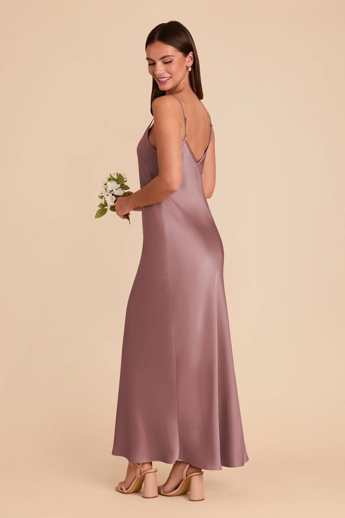 Amara Dark Mauve alternate view 3 bridesmaid dress