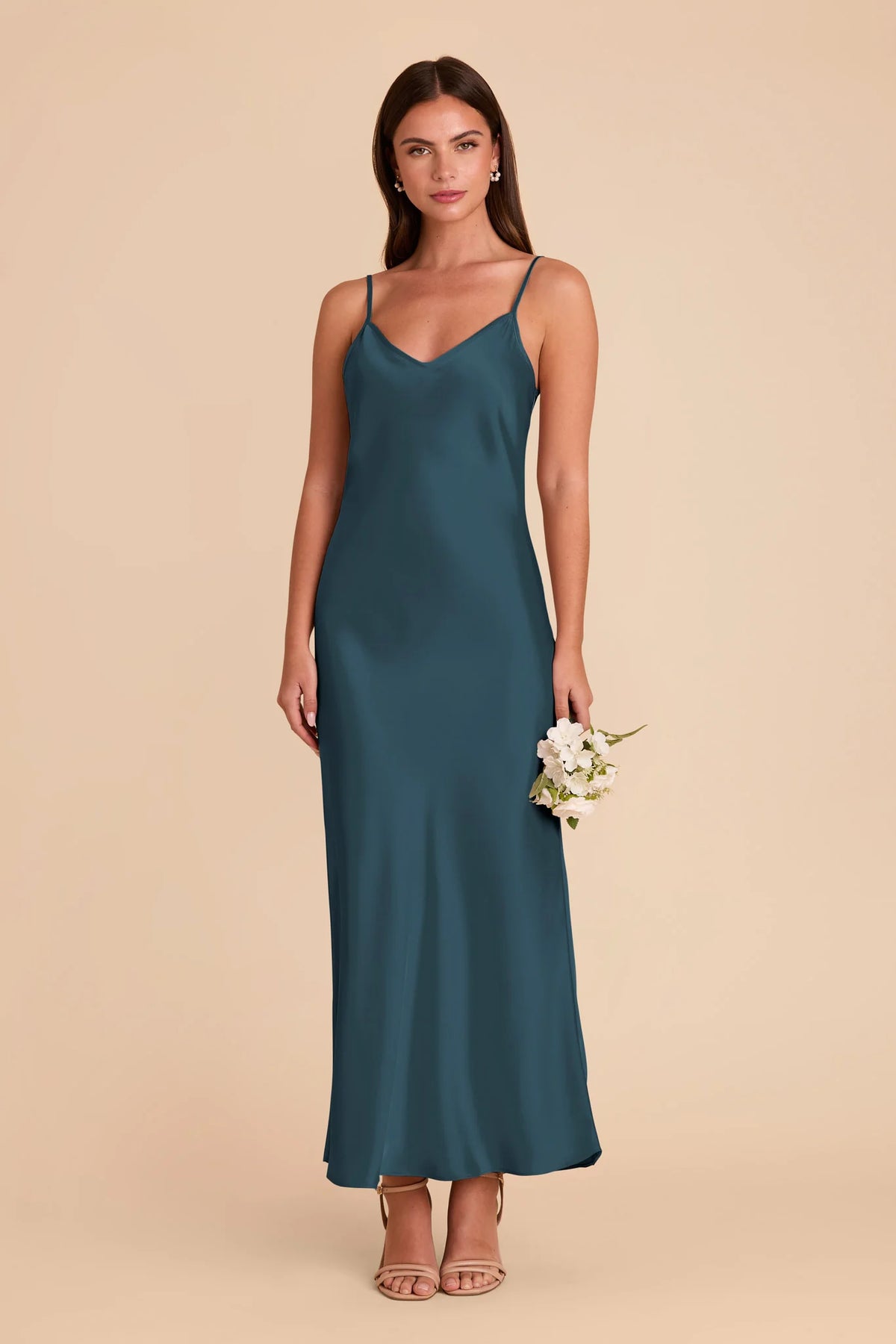 Amara Dark Teal alternate view 2 bridesmaid dress