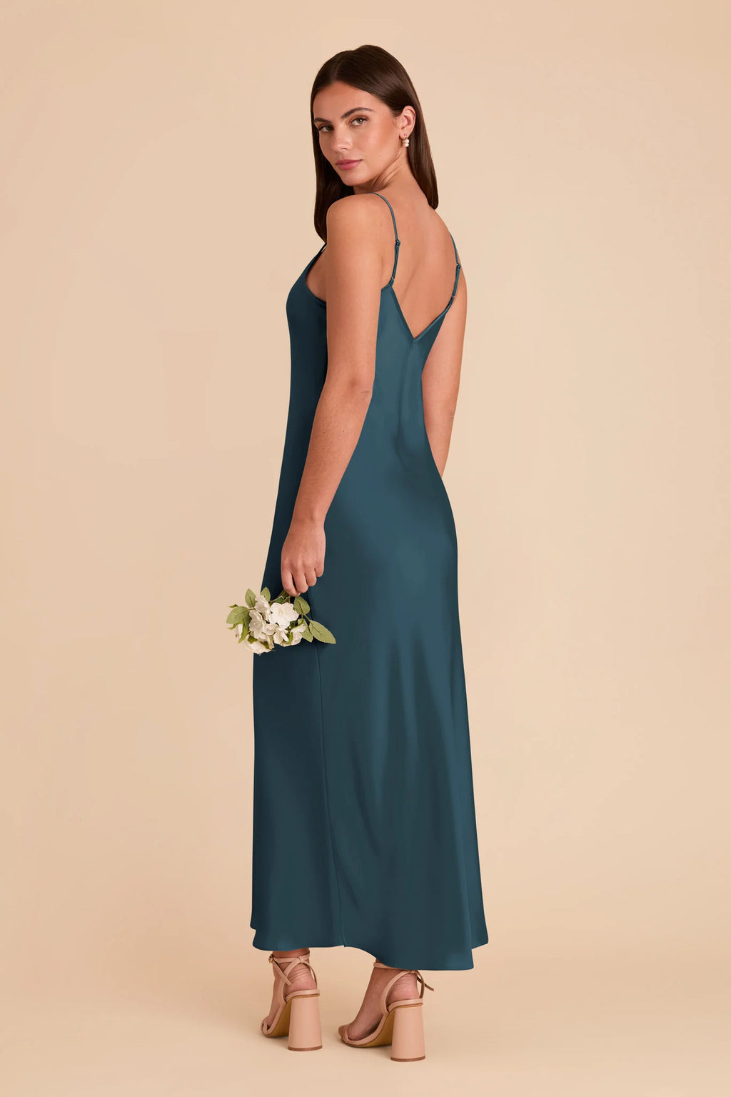 Amara Dark Teal alternate view 3 bridesmaid dress