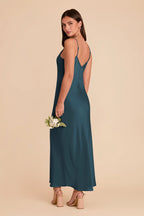 Amara Dark Teal alternate view 3 bridesmaid dress