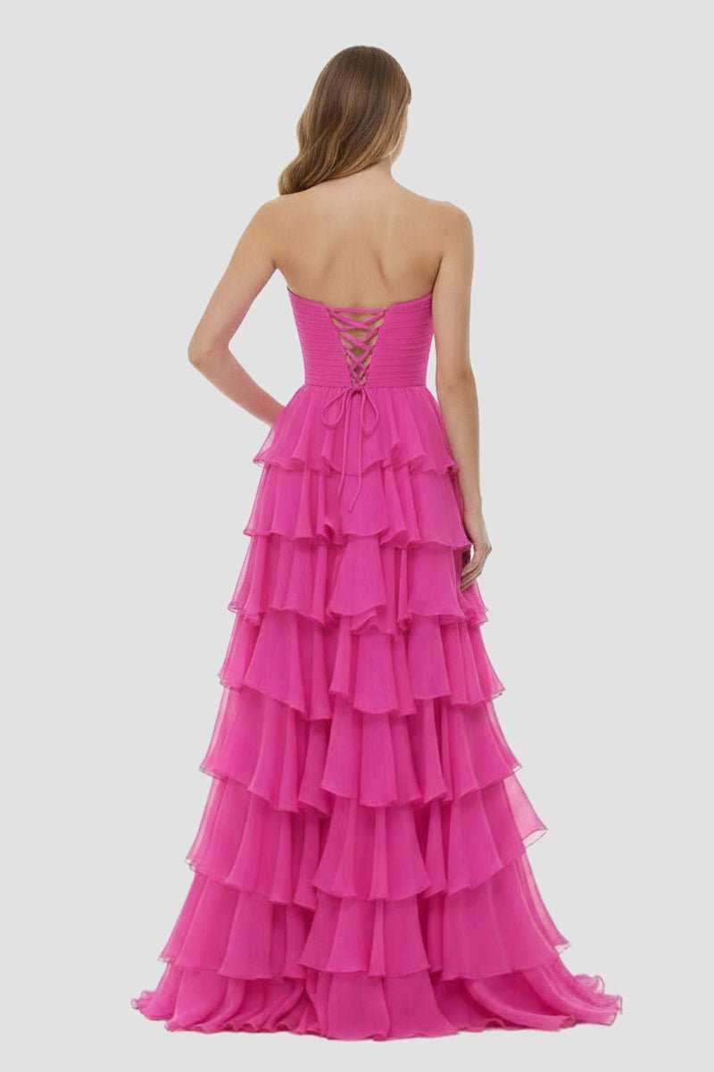 Maelle Quinn Fuchsia detail 1 prom dress