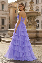 Harmonia lavender back view prom dress