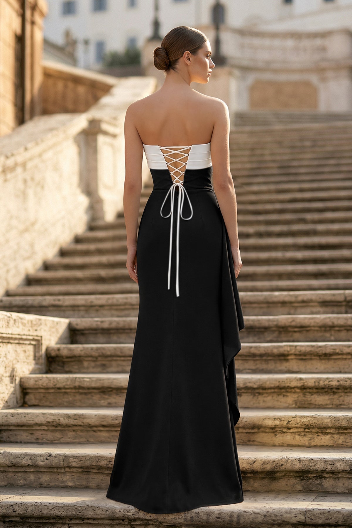 Eulalia yellow detail 1 prom dress