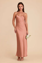 Amara Desert Rose front view bridesmaid dress
