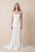 Aurelia Kate Diamond White front view wedding dress