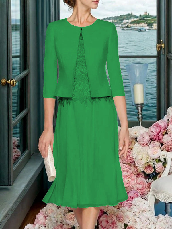 Corinna Faye Emerald front view mother of the bride dress