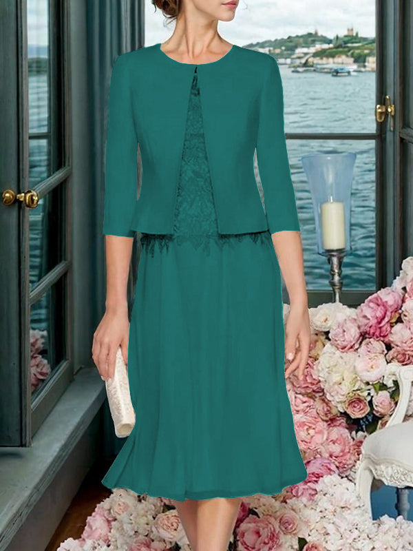 Corinna Faye Peacock front view mother of the bride dress