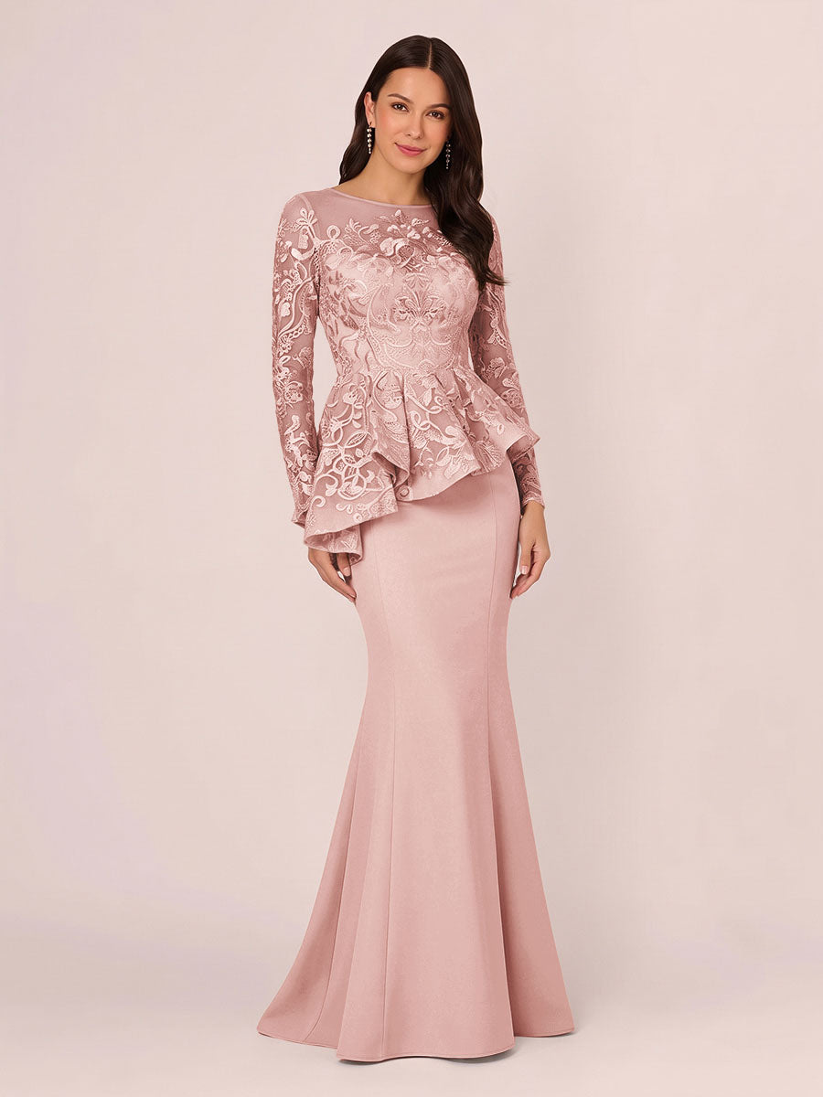 Primrose Kate Blush front view mother of the bride dress