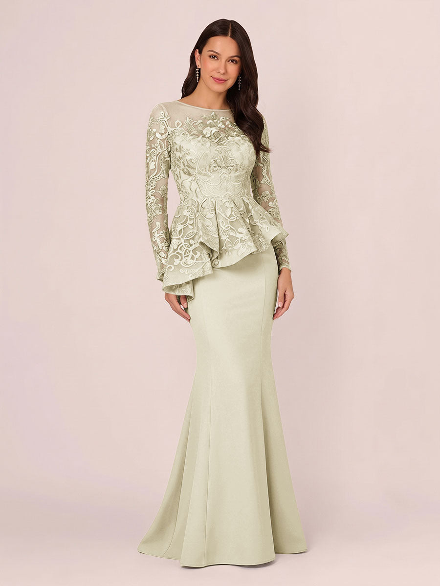 Primrose Kate Silver back view mother of the bride dress