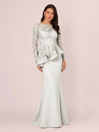 Primrose Kate White front view mother of the bride dress