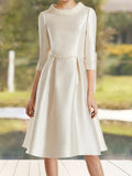 Adelaide Pearl Ivory front view mother of the bride dress