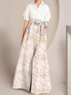 Jessamine Odette Floral Print back view mother of the bride dress
