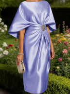 Leonora Blythe Lavender front view mother of the bride dress